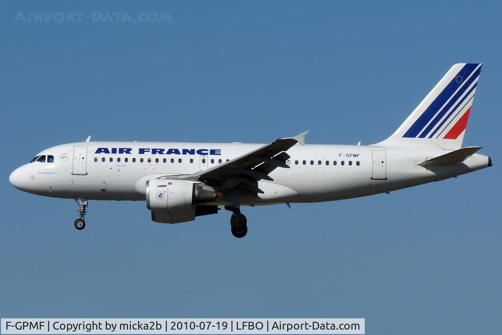 F-GPMF, 1996 Airbus A319-113 C/N 637, Landing
