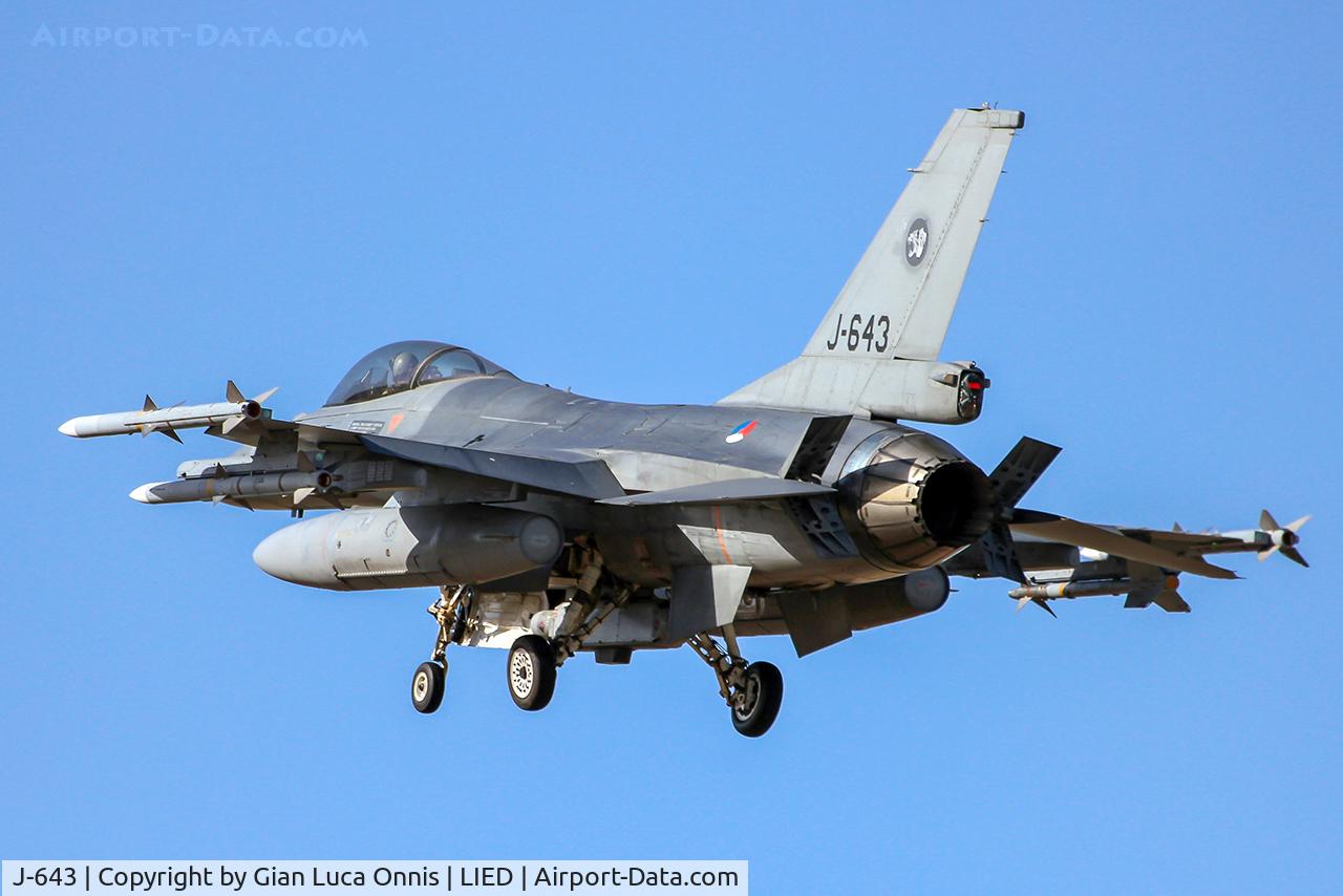 J-643, 1980 Fokker F-16AM Fighting Falcon C/N 6D-75, WAR LIBIA
