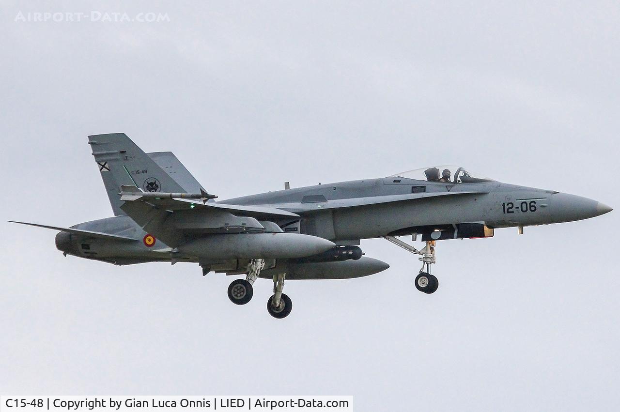 C15-48, McDonnell Douglas EF-18A Hornet C/N 0762/A562, WAR LIBIA