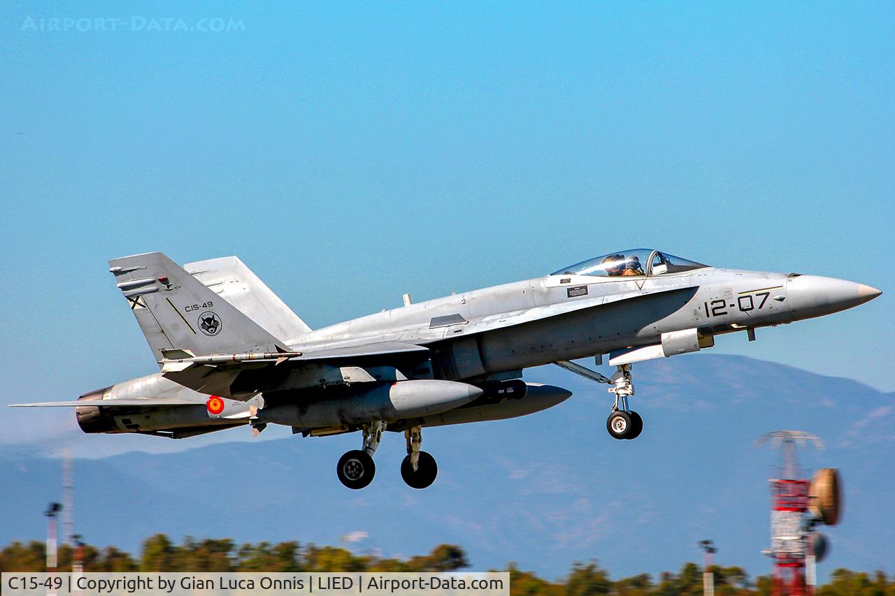 C15-49, McDonnell Douglas EF-18A Hornet C/N 0765/A564, WAR LIBIA