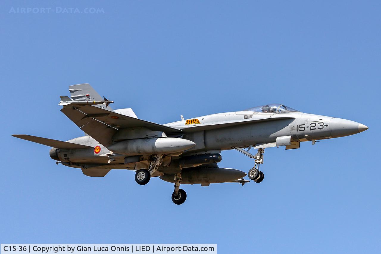 C15-36, McDonnell Douglas EF-18M Hornet C/N 0653/A536, WAR LIBIA