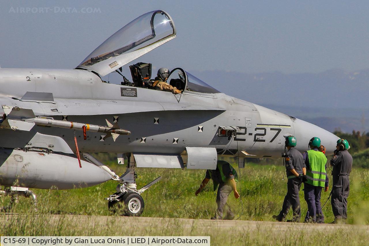 C15-69, McDonnell Douglas EF-18A Hornet C/N 0925/A591, WAR LIBIA