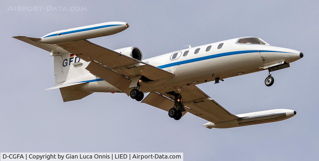 D-CGFA, 1978 Gates Learjet 35A C/N 35A-179, LANDING