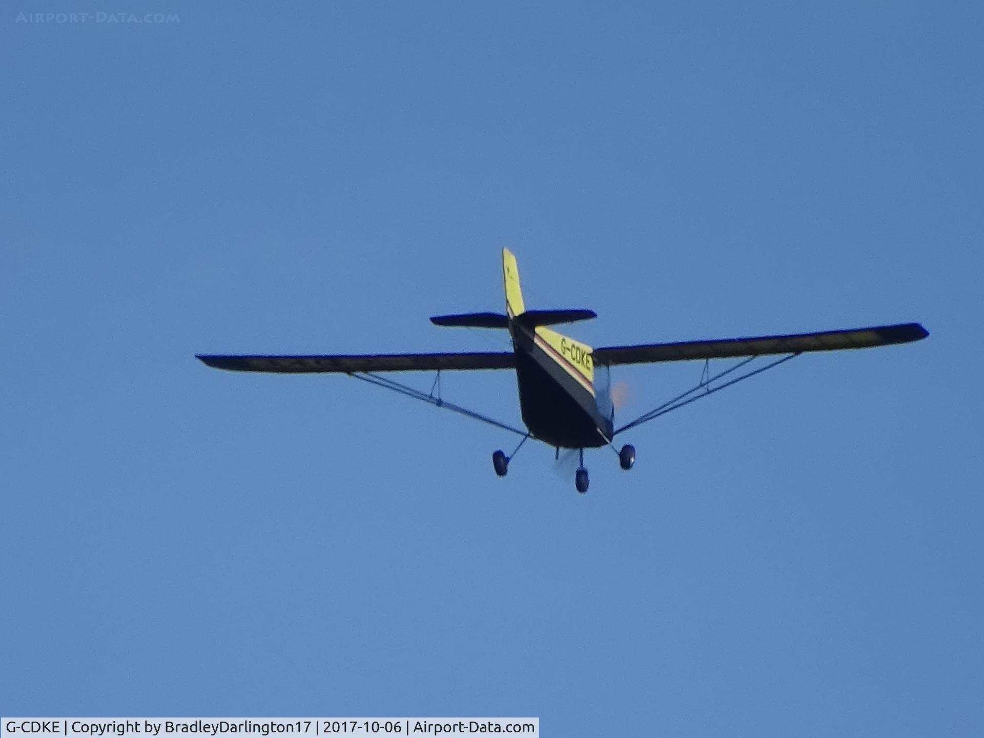 G-CDKE, 2005 Rans S-6ES Coyote II C/N PFA 204-14119, G-CDKE over southway