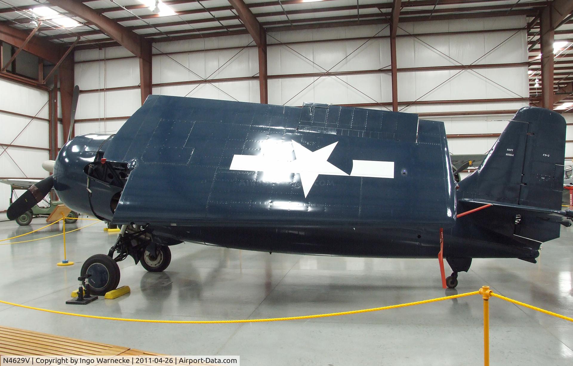 N4629V, General Motors (Grumman) FM-2 Wildcat C/N 5618, Grumman (General Motors) FM-2 (F4F) Wildcat at the Yanks Air Museum, Chino CA