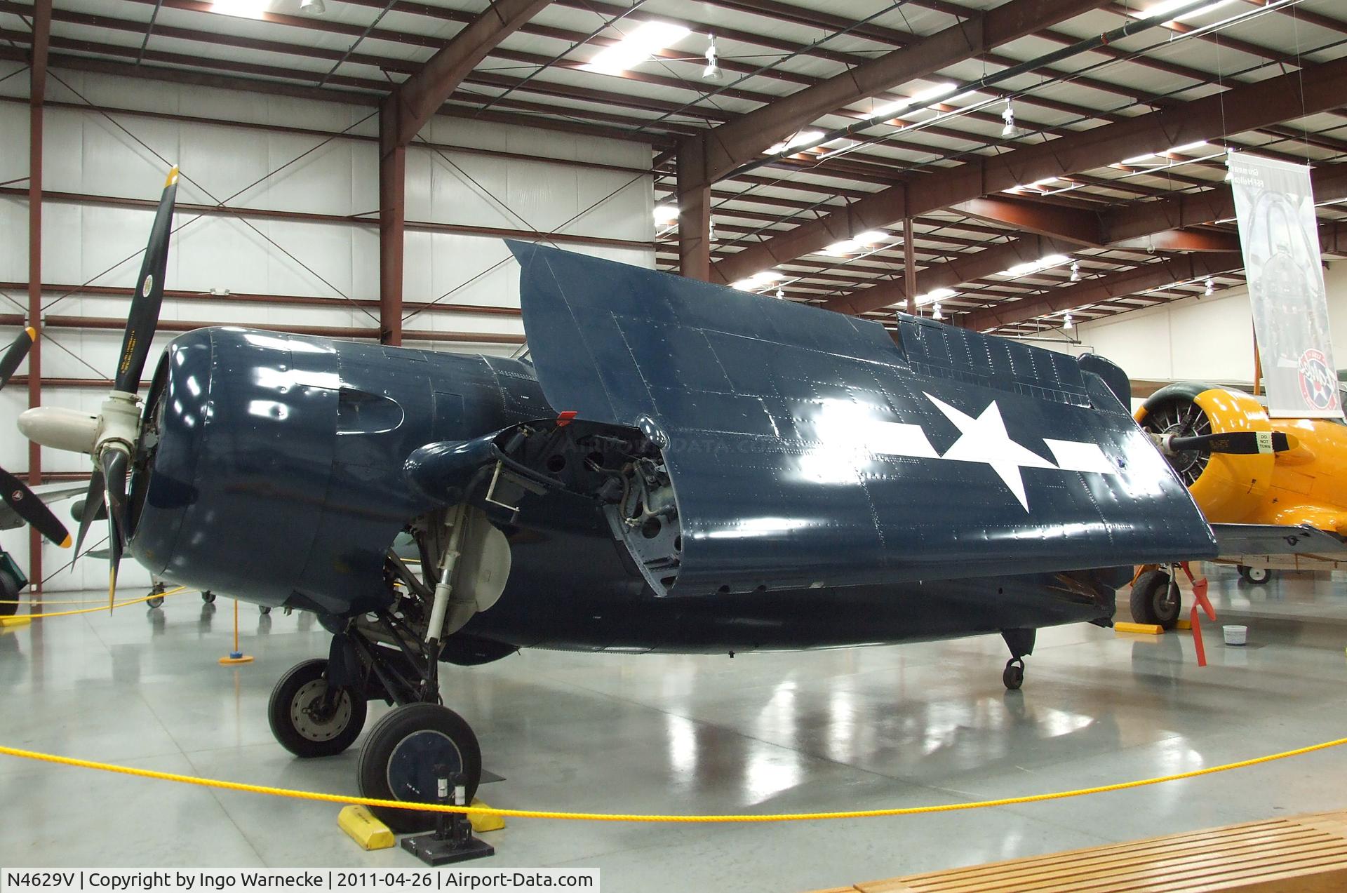 N4629V, General Motors (Grumman) FM-2 Wildcat C/N 5618, Grumman (General Motors) FM-2 (F4F) Wildcat at the Yanks Air Museum, Chino CA