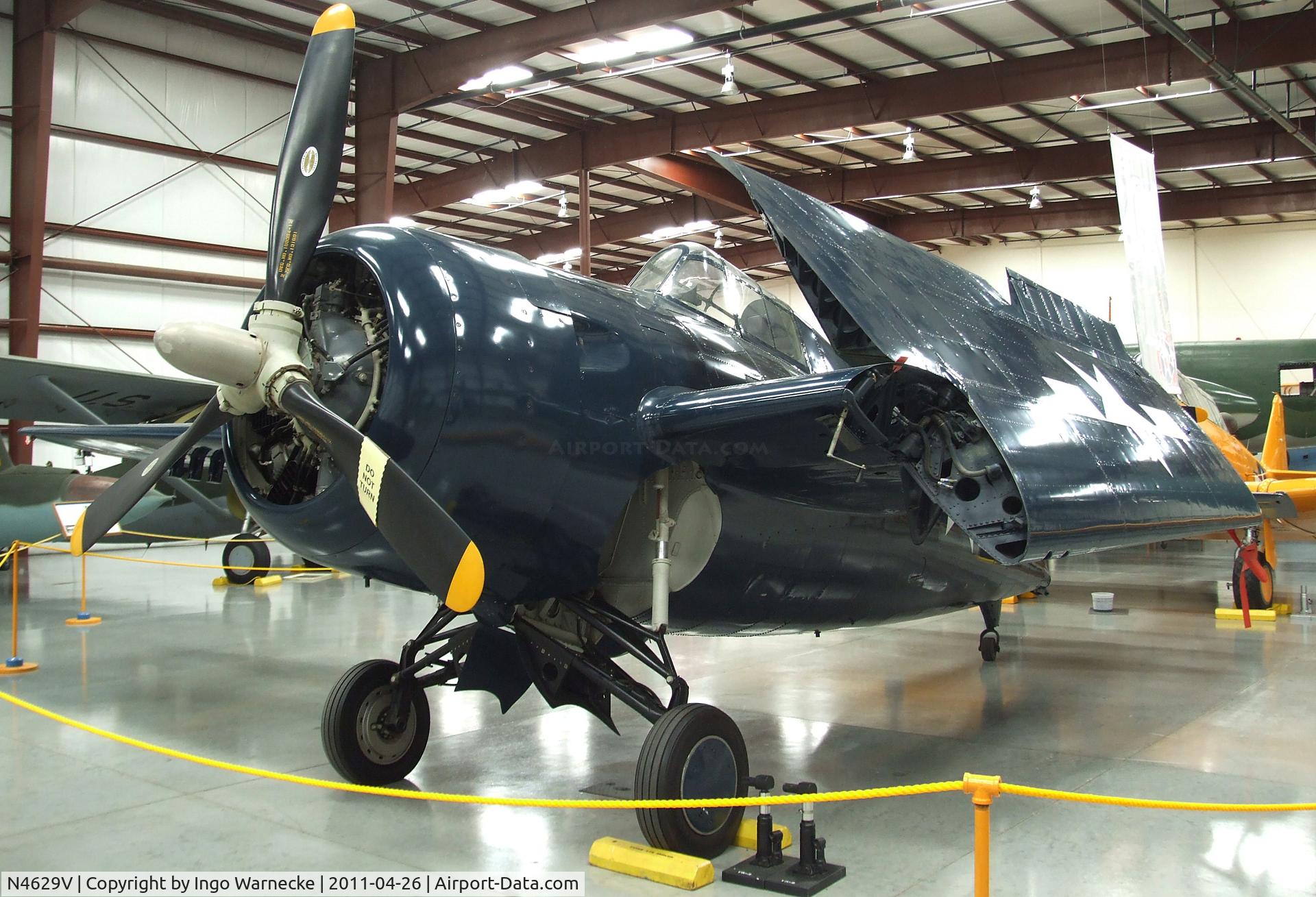 N4629V, General Motors (Grumman) FM-2 Wildcat C/N 5618, Grumman (General Motors) FM-2 (F4F) Wildcat at the Yanks Air Museum, Chino CA