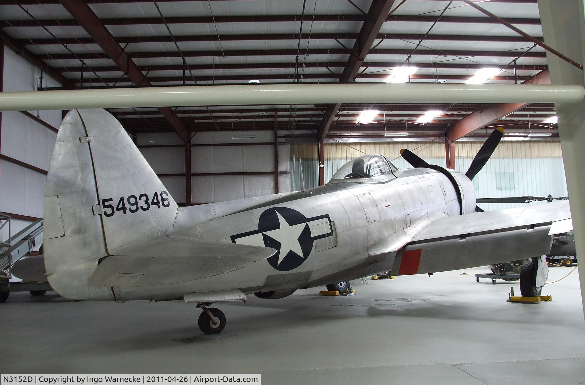 N3152D, Republic P-47D Thunderbolt C/N 45-49346, Republic P-47D Thunderbolt at the Yanks Air Museum, Chino CA