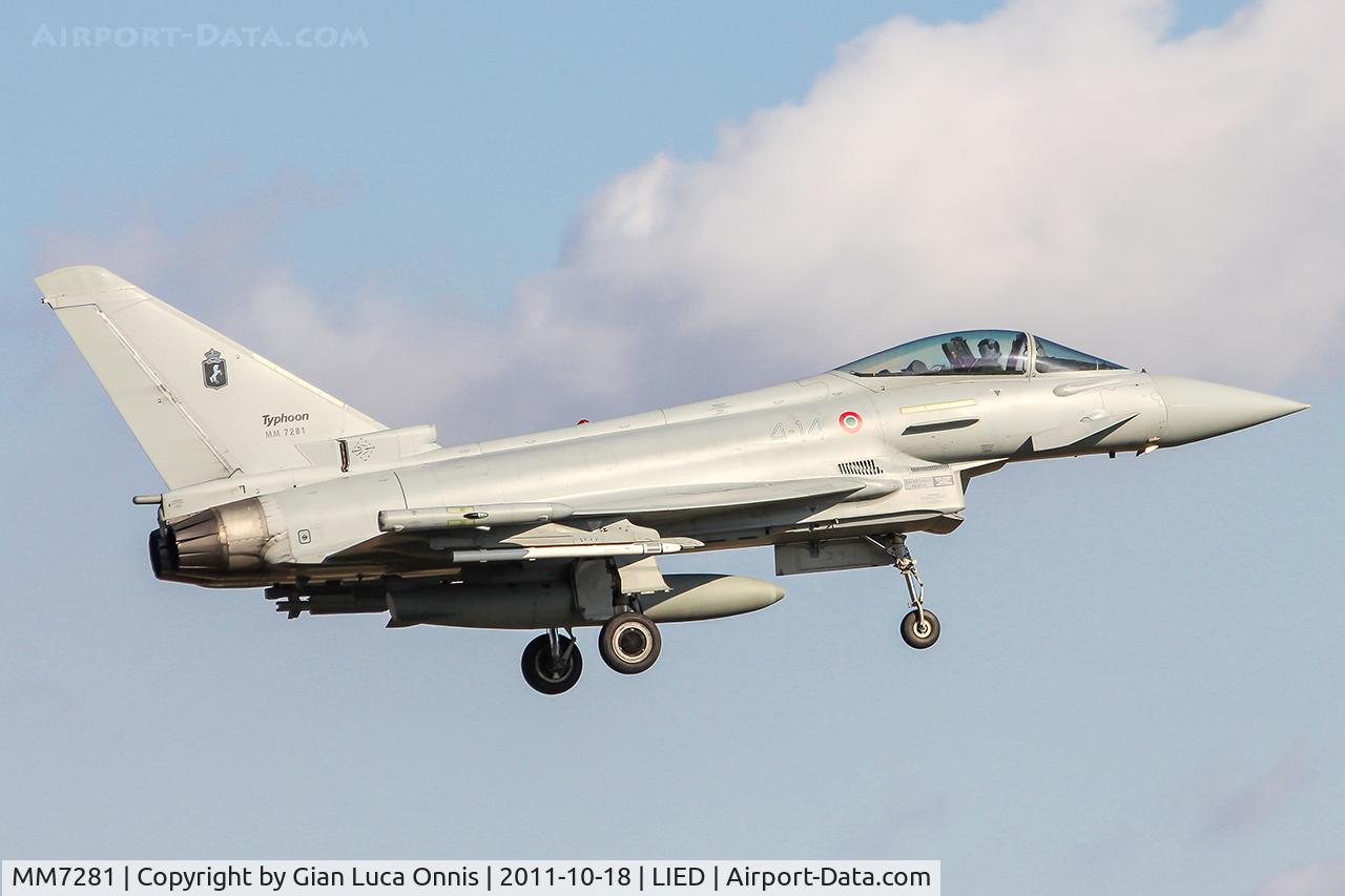 MM7281, Eurofighter EF-2000 Typhoon S C/N 112/IS013, LANDING