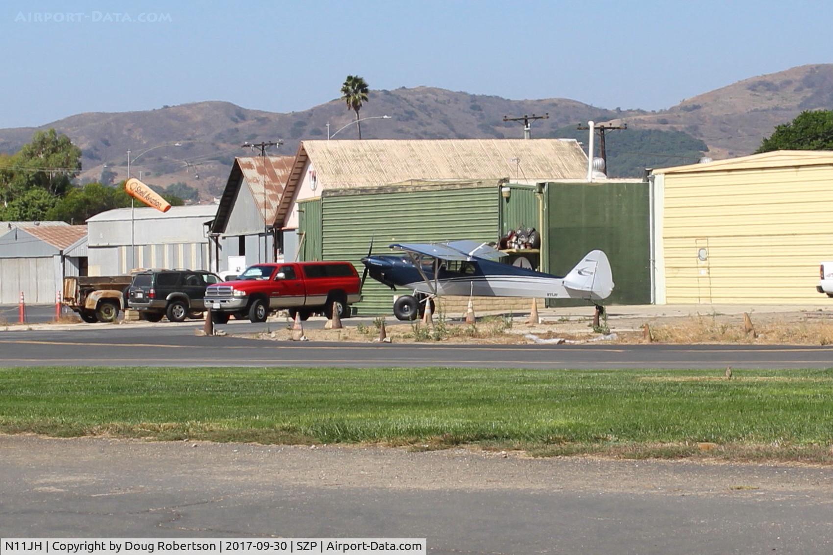 N11JH, 2016 Cub Crafters CC11-160 Carbon Cub SS C/N CC11-00415, 2016 CubCrafters CC11-160 CARBON CUB SS, Titan OX-340CC 160 Hp, taxi from warmup at the aircraft's yellow hangar to hold short Rwy 22                                          