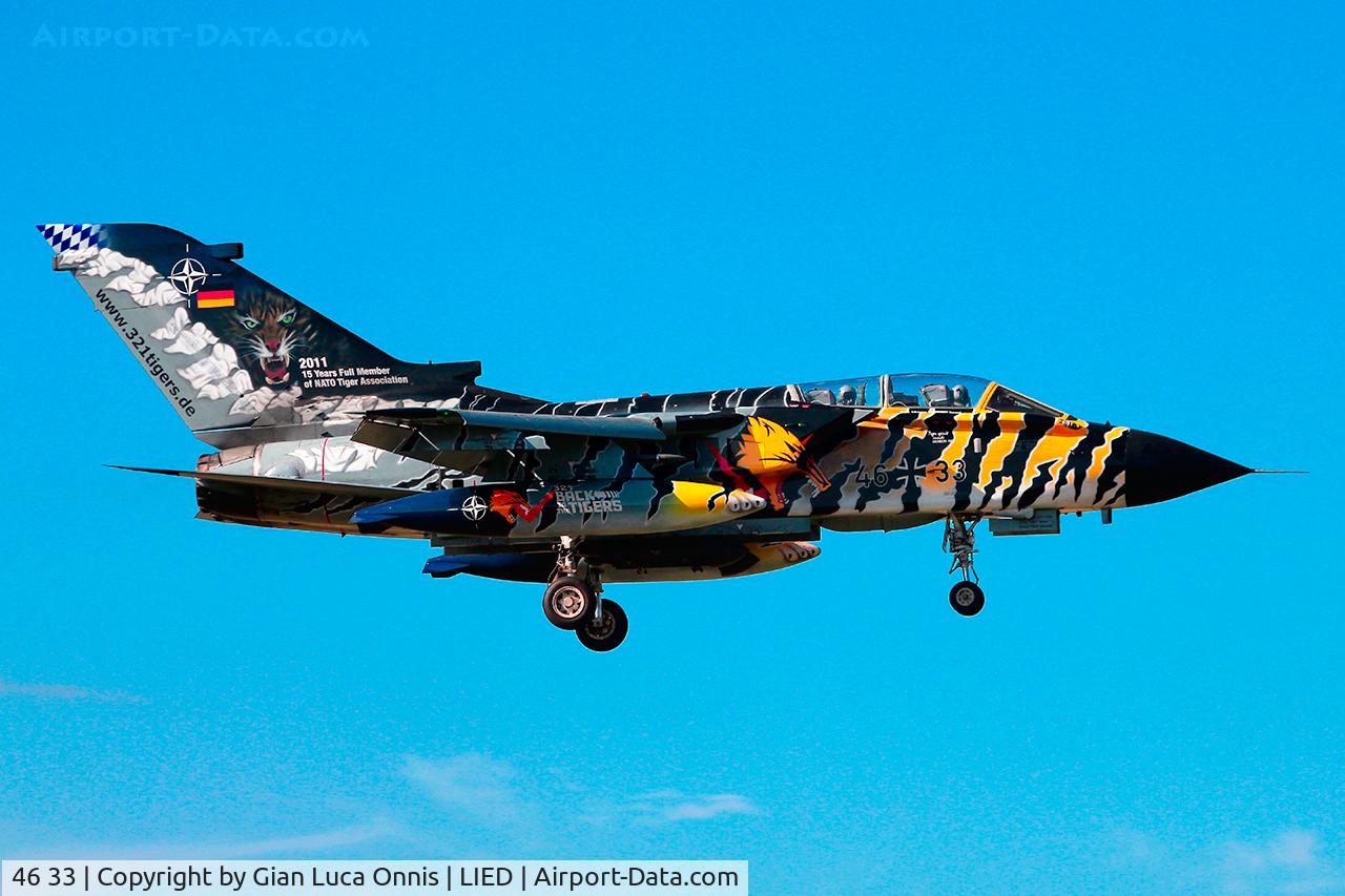 46 33, Panavia Tornado ECR C/N 844/GS266/4333, LANDING