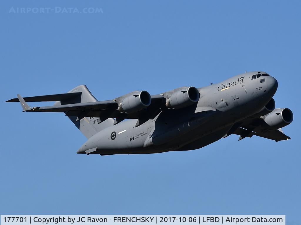 177701, 2007 Boeing CC-177-A (C-17) Globemaster III C/N 50178/F-177/CA-1, Canada - Royal Air Force take off runway 05