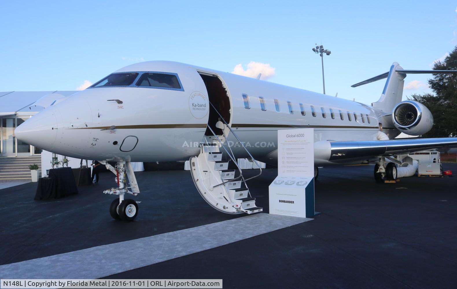 N148L, 2015 Bombardier BD 700-1A10 Global 6000 C/N 9741, Global 6000