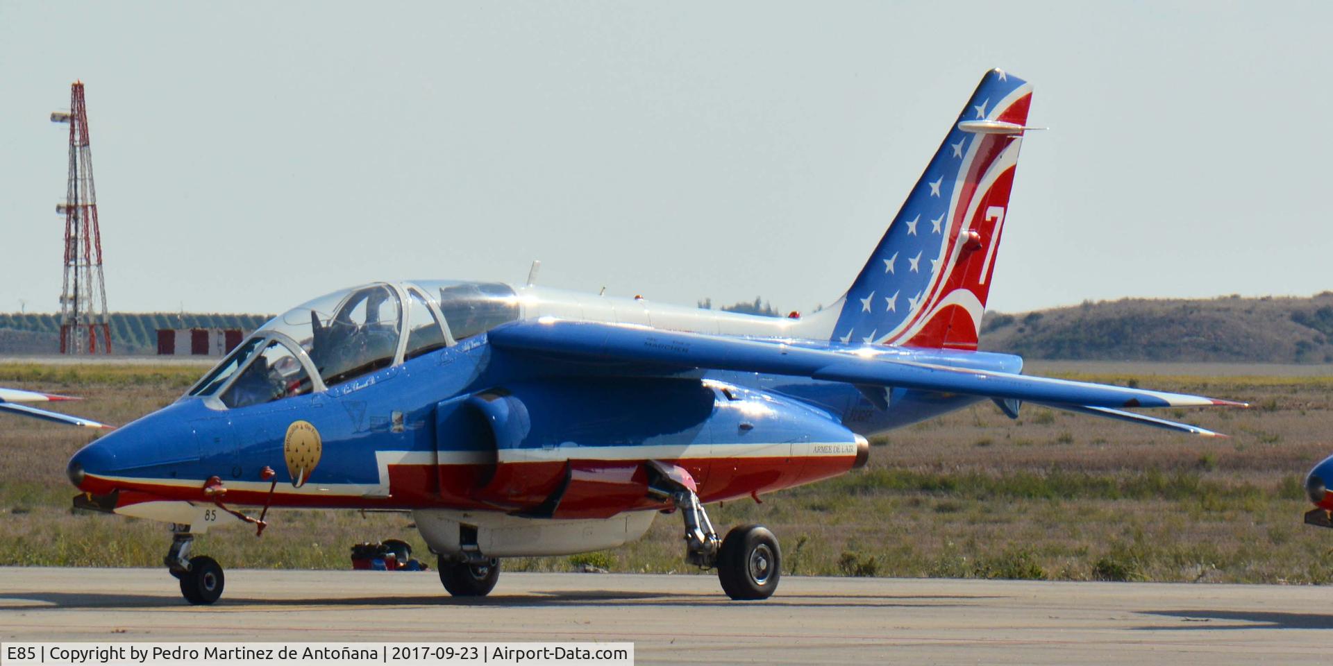 E85, Dassault-Dornier Alpha Jet E C/N E85, Aeropuerto Internacional Lleida-Alguaire