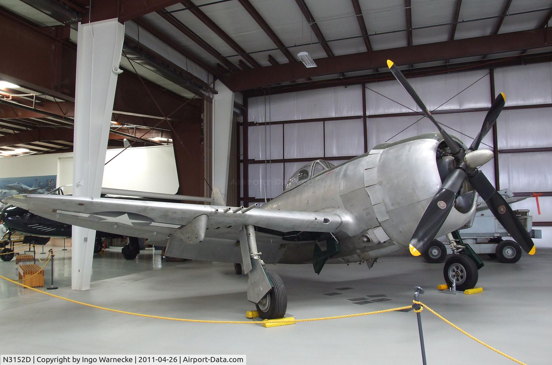 N3152D, Republic P-47D Thunderbolt C/N 45-49346, Republic P-47D Thunderbolt at the Yanks Air Museum, Chino CA