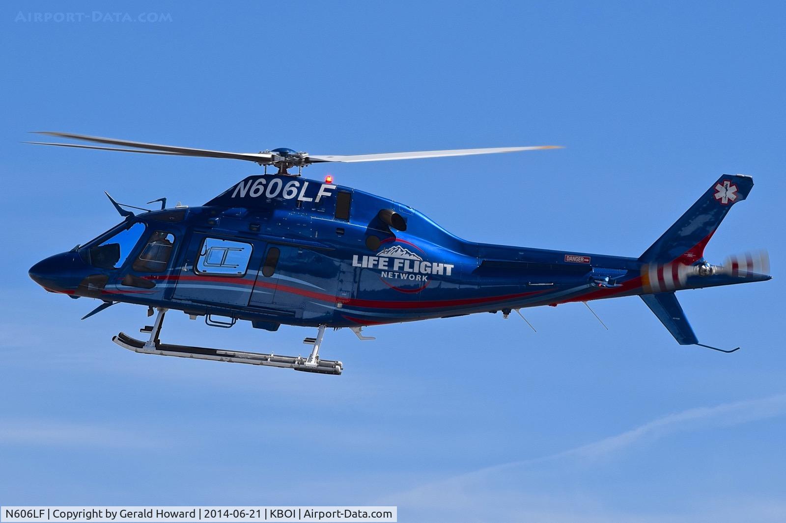 N606LF, 2013 AgustaWestland AW-119 MKII Koala C/N 14812, Landing approach to BOI.