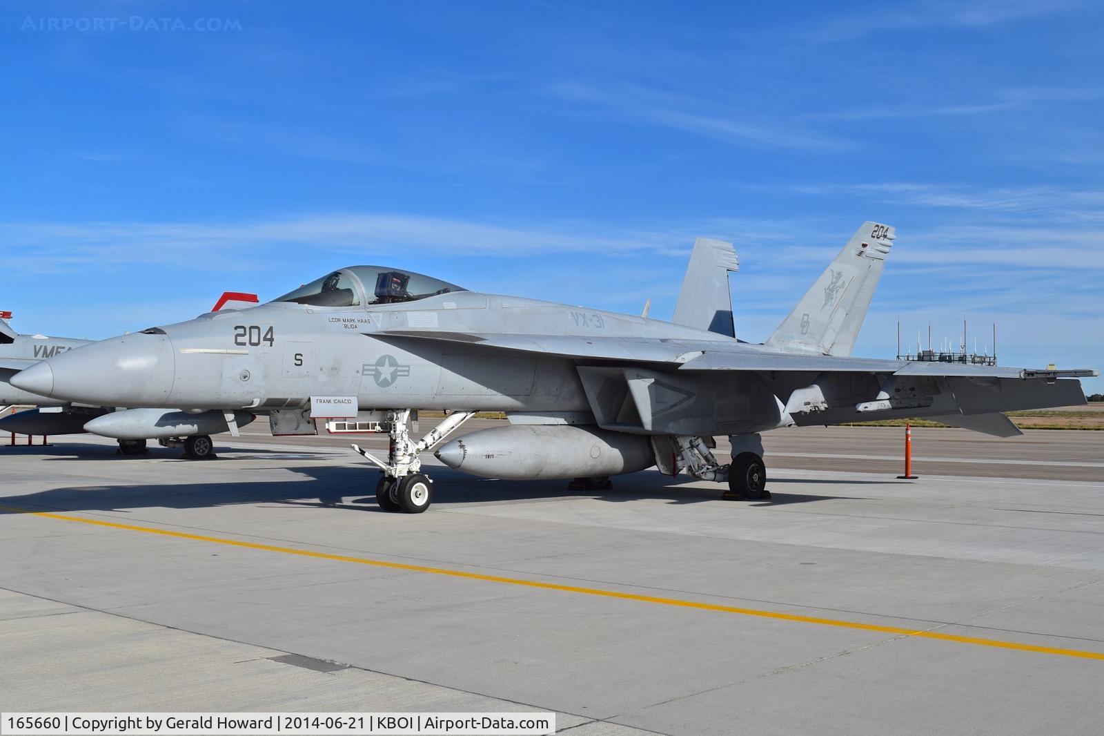 165660, Boeing F/A-18E Super Hornet C/N 1499/E014, VX-31 (Air Test & Evaluation) 