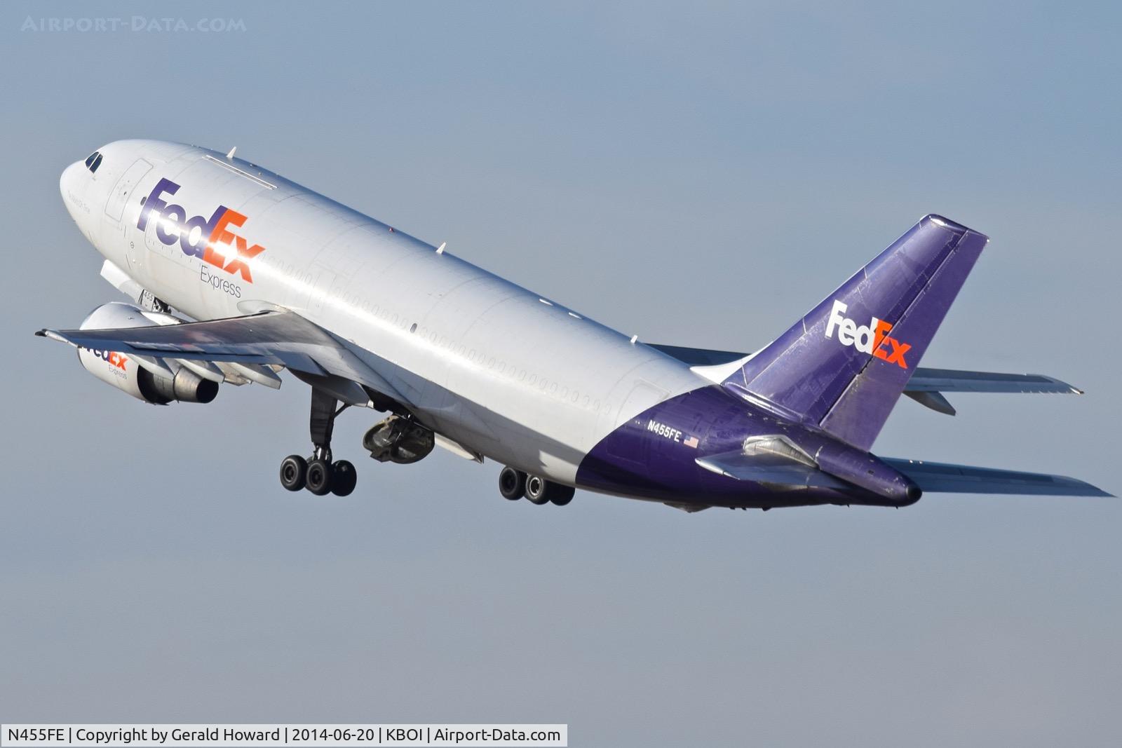 N455FE, Airbus A310-222 C/N 331, Departing RWY 10R.