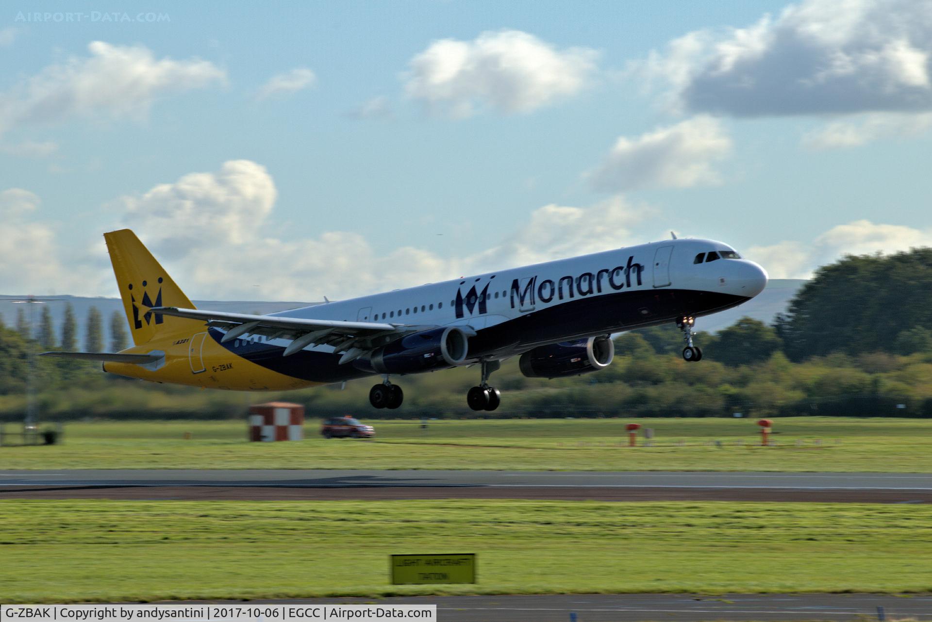 G-ZBAK, 2008 Airbus A321-231 C/N 3458, dept man egcc uk for the last time in [MON] col's  thank you MON for 49 years of arr/dep into man egcc uk we will miss you.