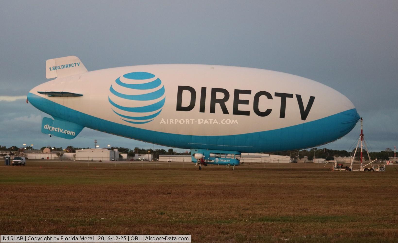 N151AB, 1997 American Blimp Corp A-1-50 C/N 101, Direct TV