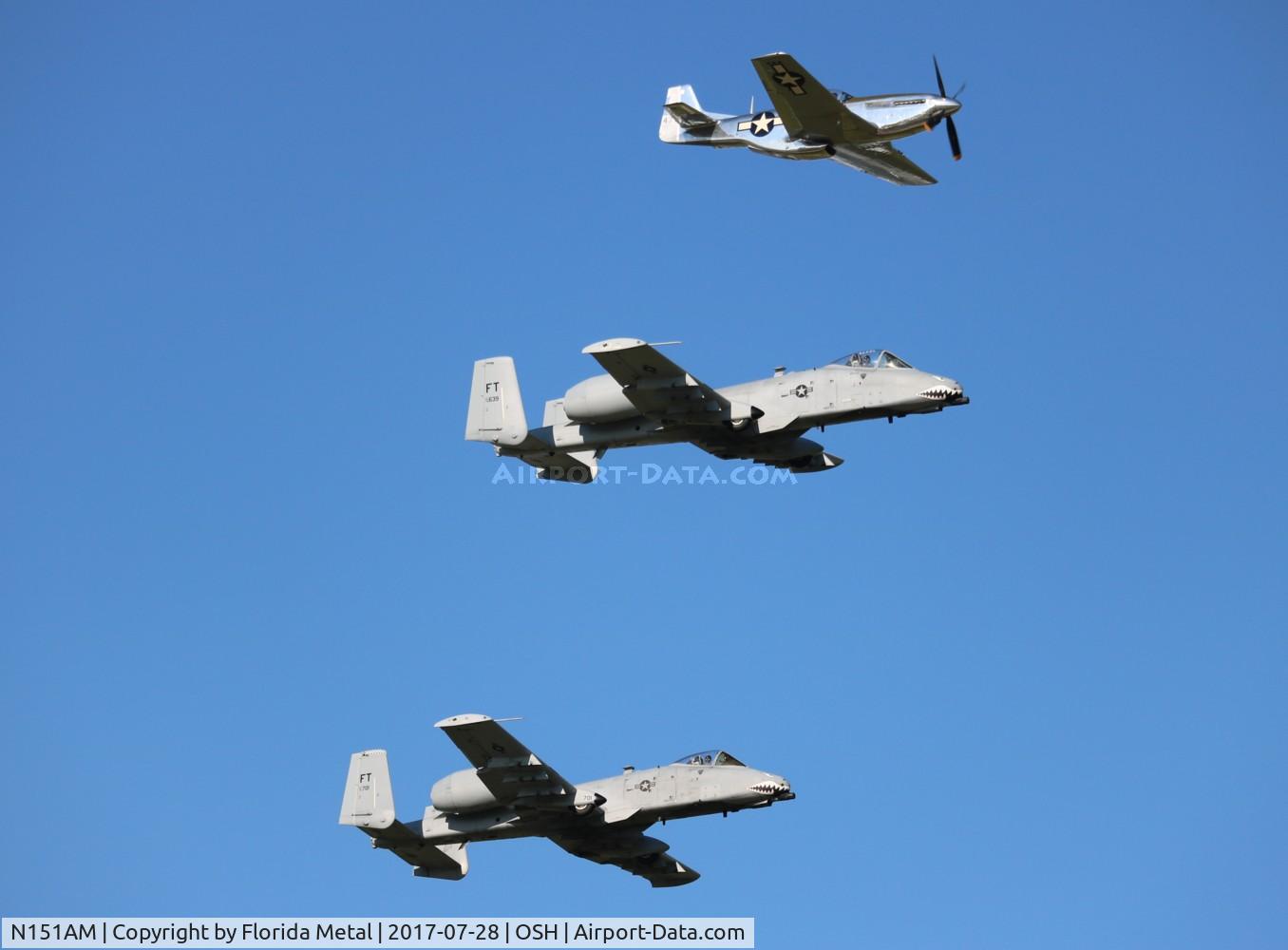 N151AM, 1944 North American P-51D Mustang C/N 122-39879, Heritage flight