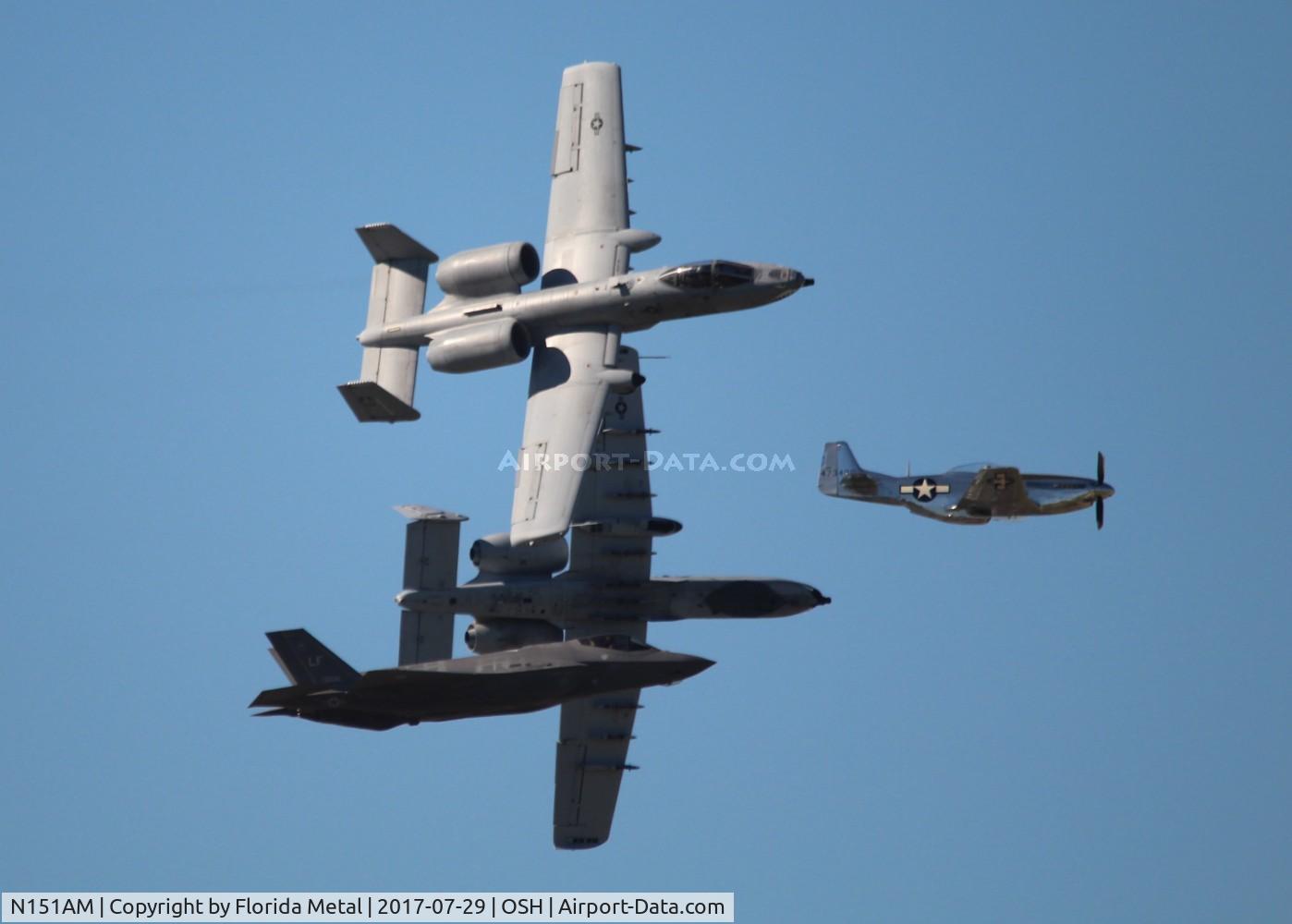 N151AM, 1944 North American P-51D Mustang C/N 122-39879, Heritage flight