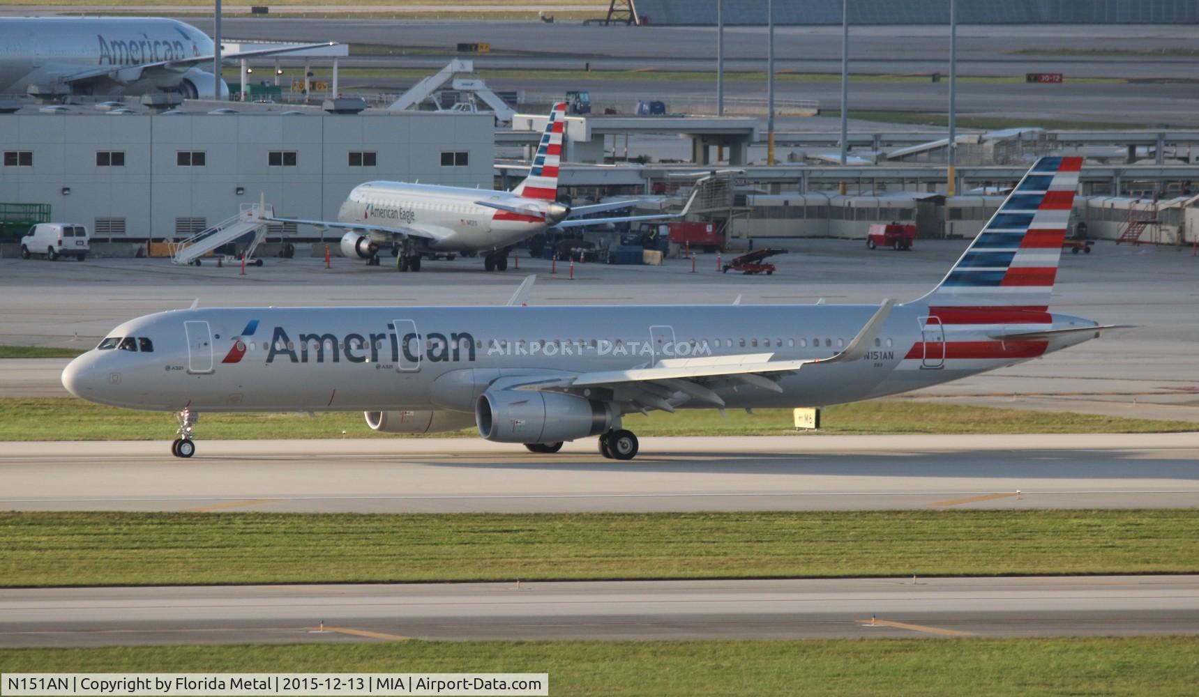 N151AN, 2015 Airbus A321-231 C/N 6840, American