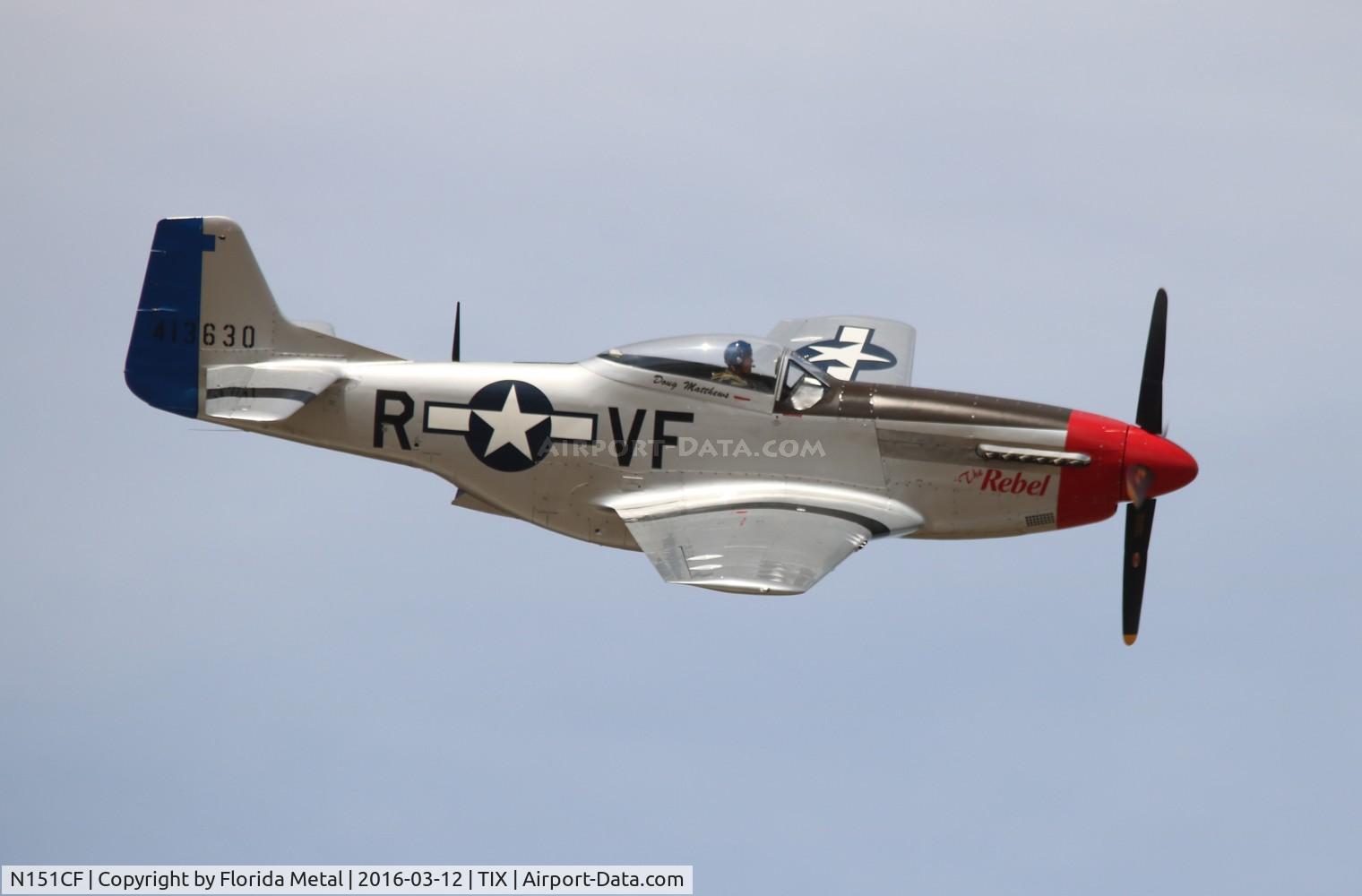 N151CF, 1944 North American P-51D Mustang C/N 44-84933N, the Rebel