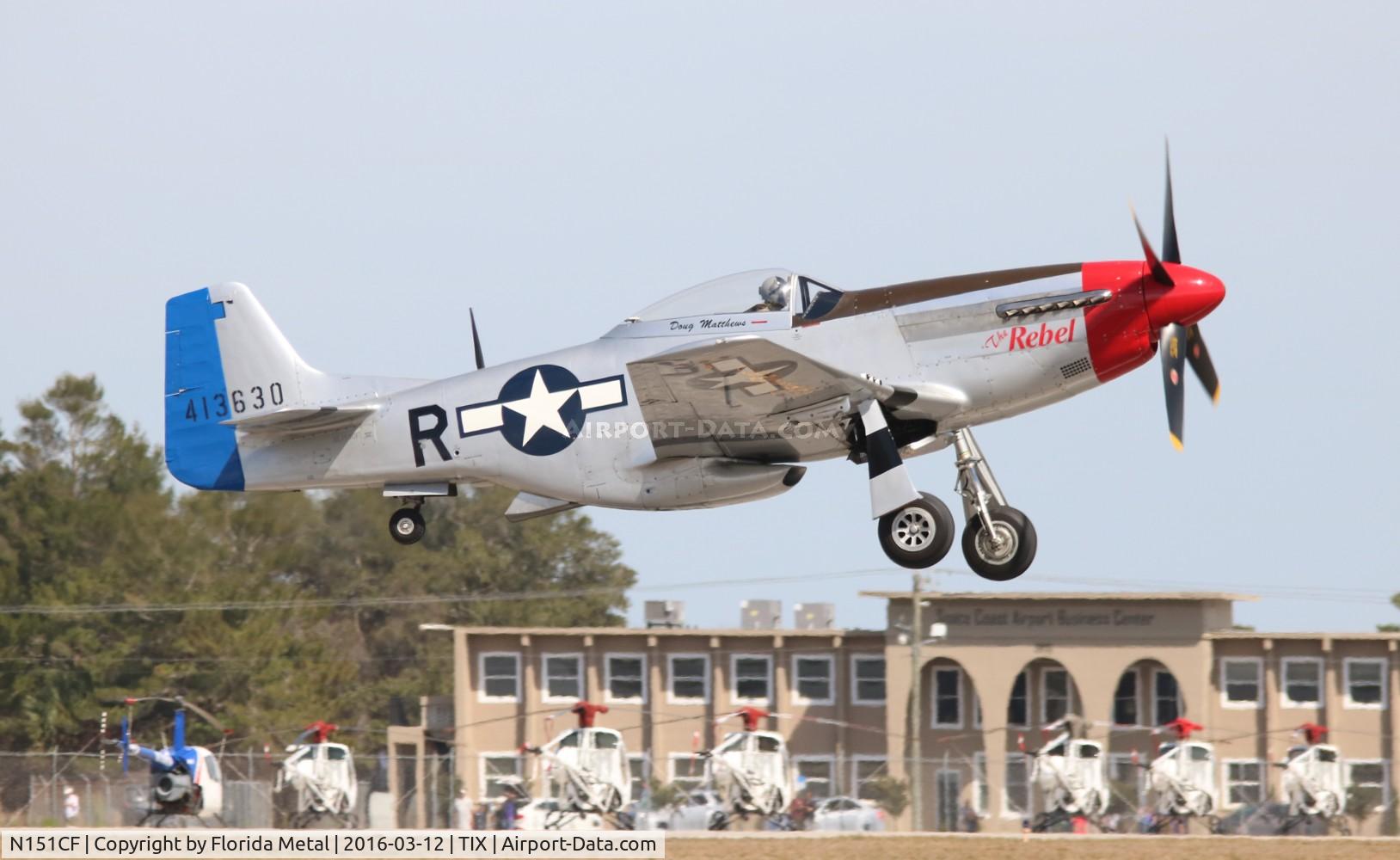 N151CF, 1944 North American P-51D Mustang C/N 44-84933N, the Rebel