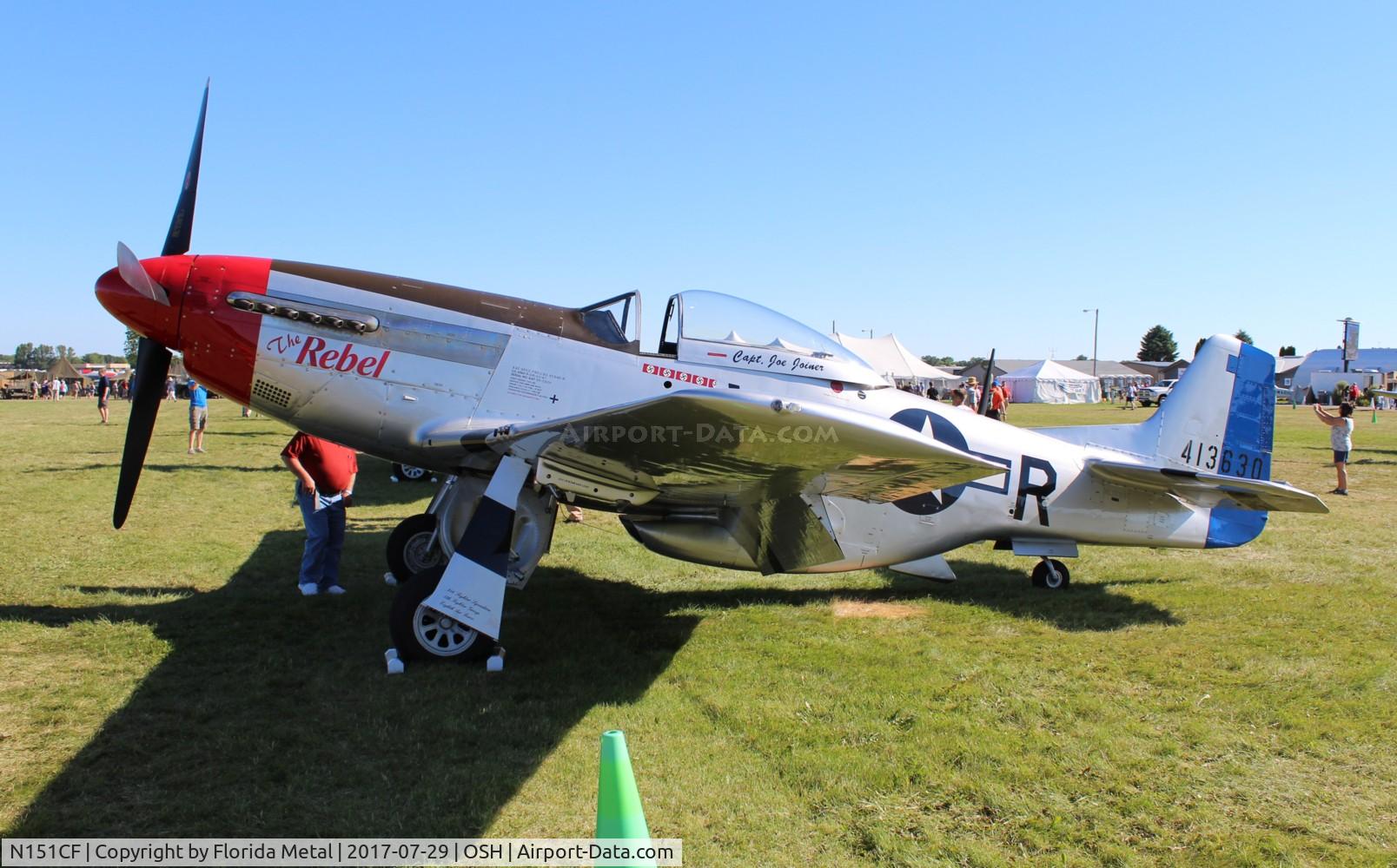 N151CF, 1944 North American P-51D Mustang C/N 44-84933N, The Rebel