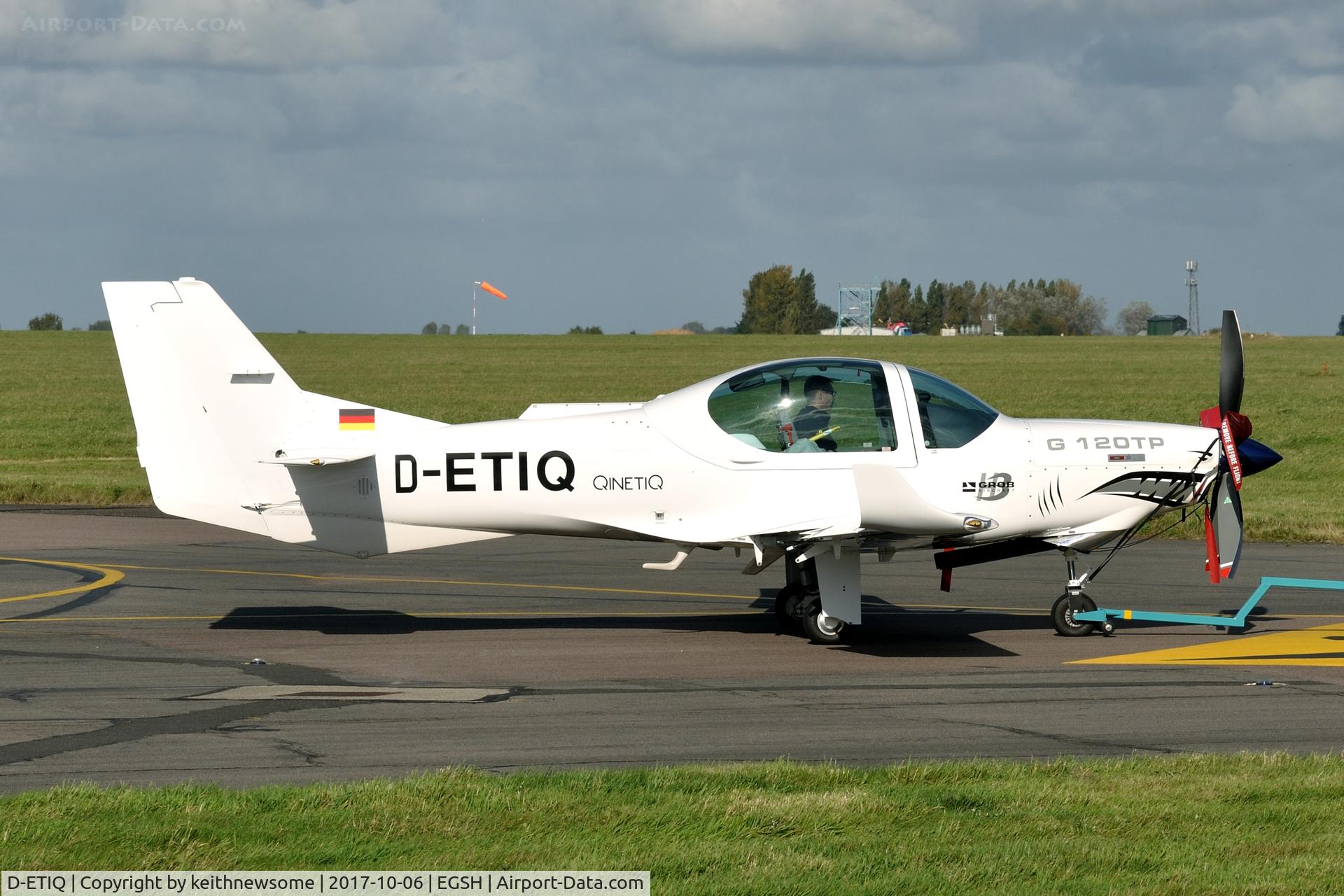 D-ETIQ, Grob G-120TP C/N Not found D-ETIQ, Being towed to spray shop, to become G-ETPD c/n 11126.
