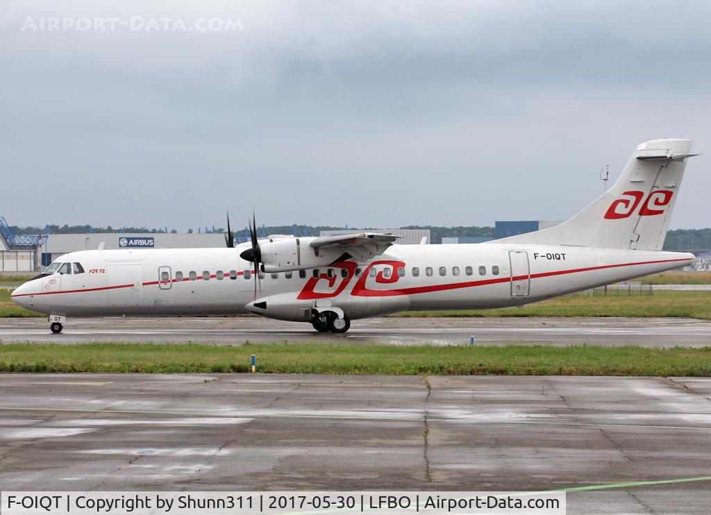 F-OIQT, 2008 ATR 72-212A C/N 829, Taxiing for ferry flight to LFBF for storage... Air Tahiti titles removed... returned to lessor...