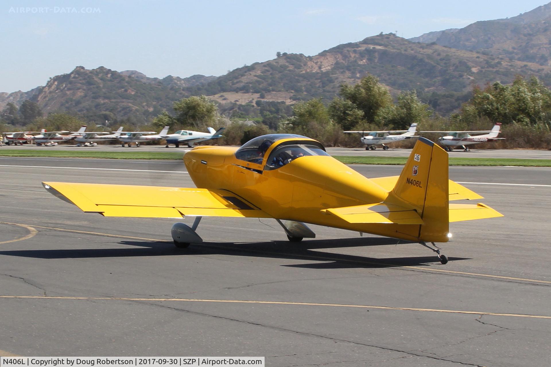 N406L, 2008 Vans RV-6 C/N 936, Provo PROVO 6, Lycoming O-320 160 Hp, taxi to Rwy 22