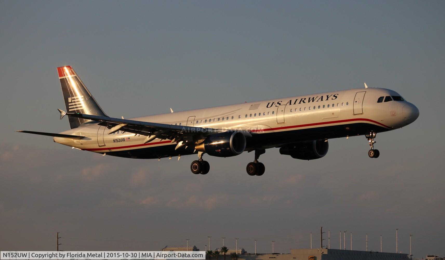 N152UW, 2013 Airbus A321-211 C/N 5588, US Airways A321