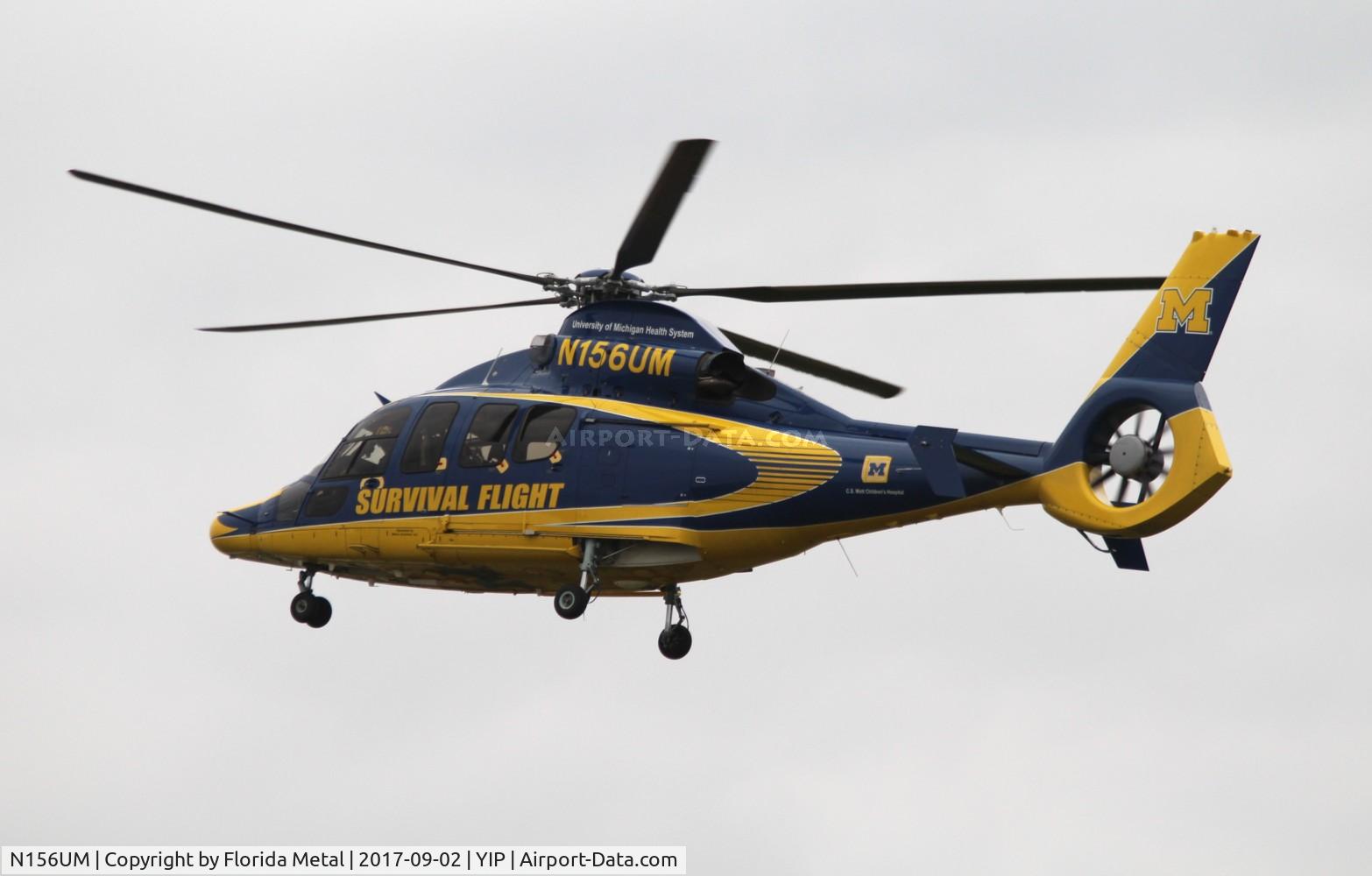 N156UM, 2011 Eurocopter EC-155B-1 C/N 6935, University of Michigan Hospital