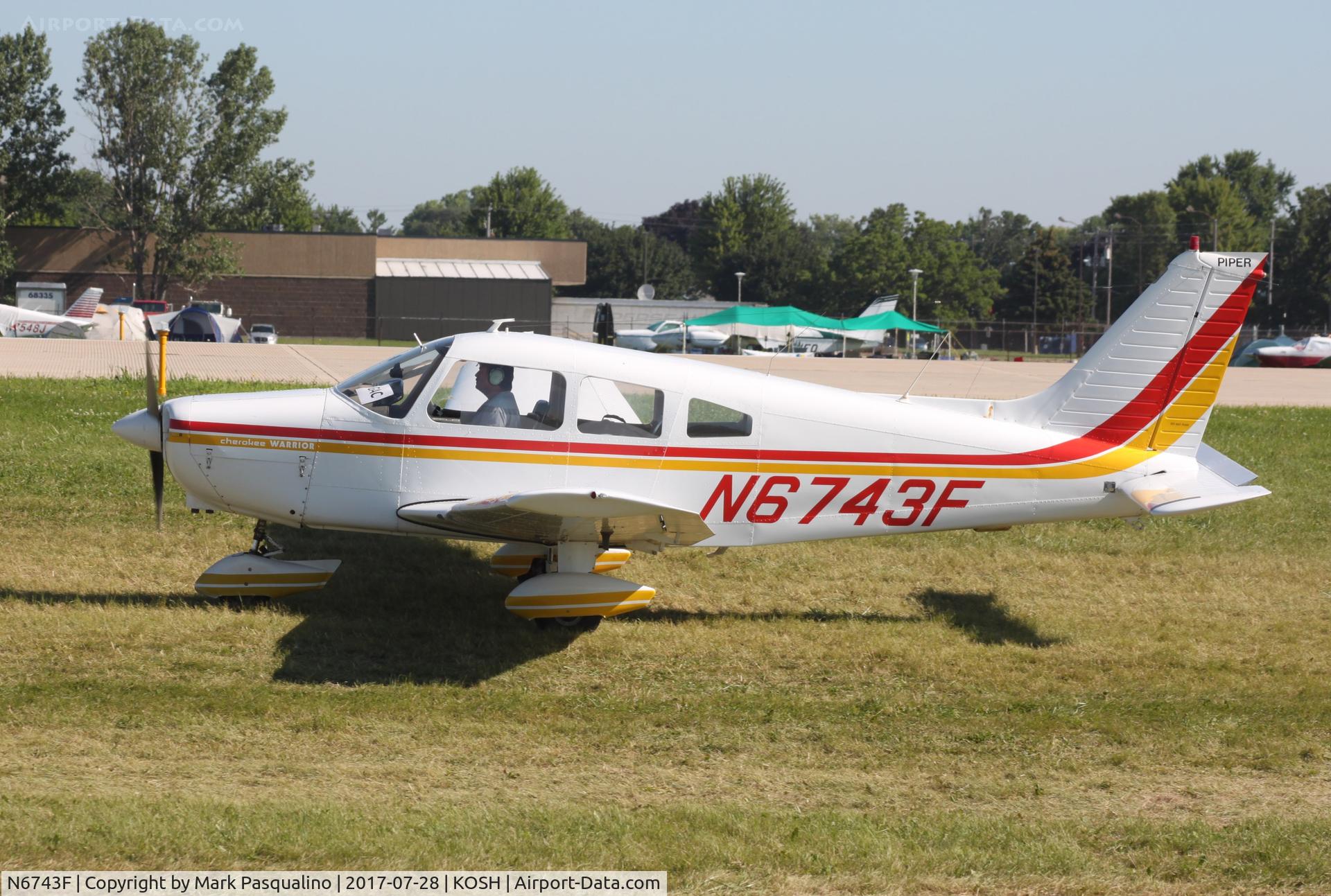 N6743F, 1976 Piper PA-28-151 C/N 28-7715176, Piper PA-28-151