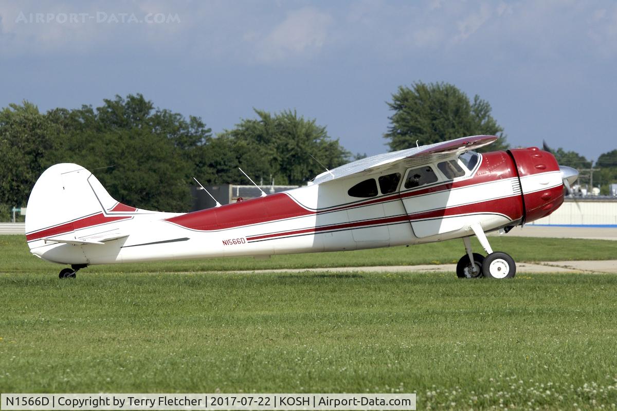 N1566D, 1952 Cessna 195 C/N 7788, At 2017 EAA AirVenture at Oshkosh
