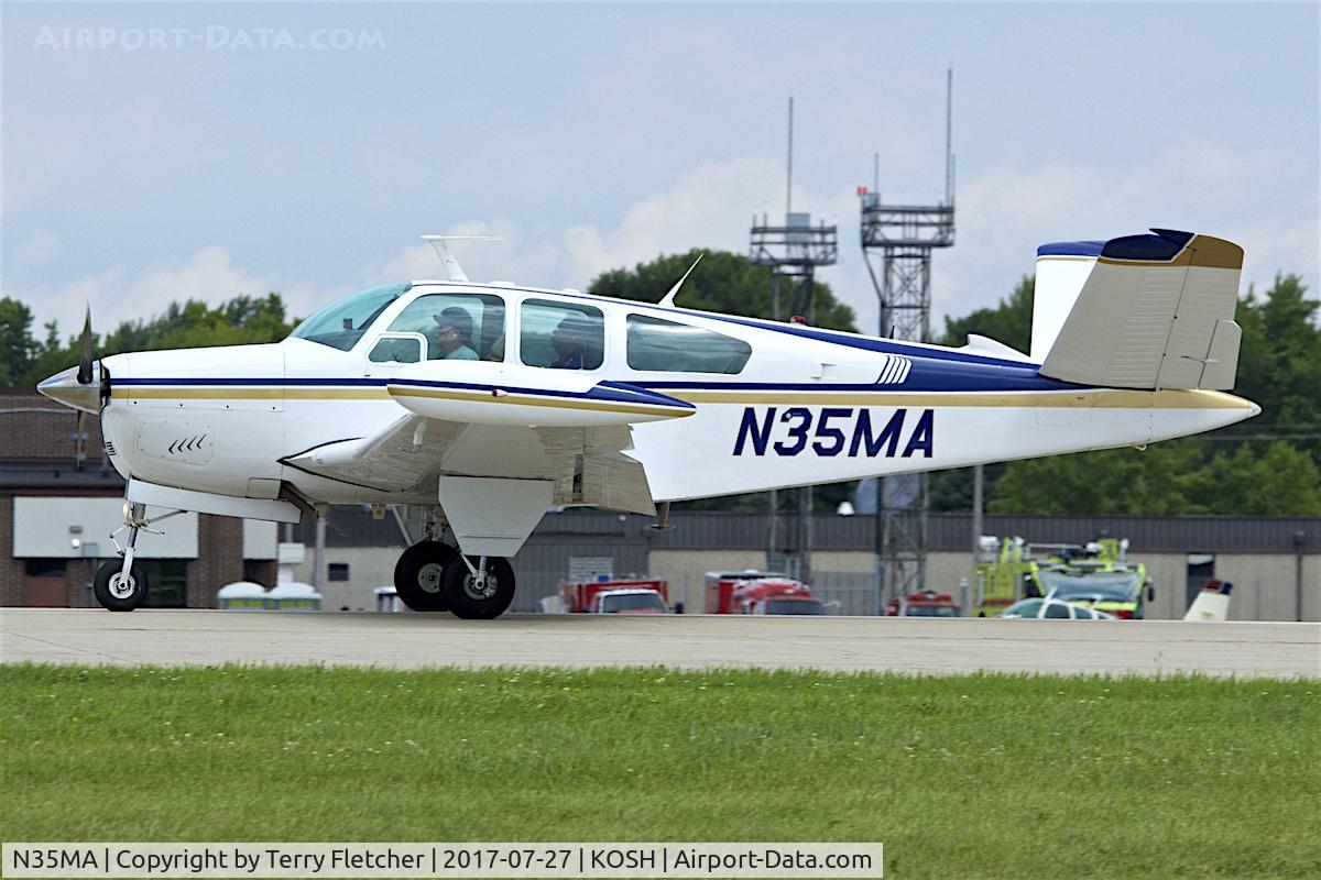 N35MA, 1969 Beech V35A Bonanza C/N D-8925, At 2017 EAA AirVenture at Oshkosh