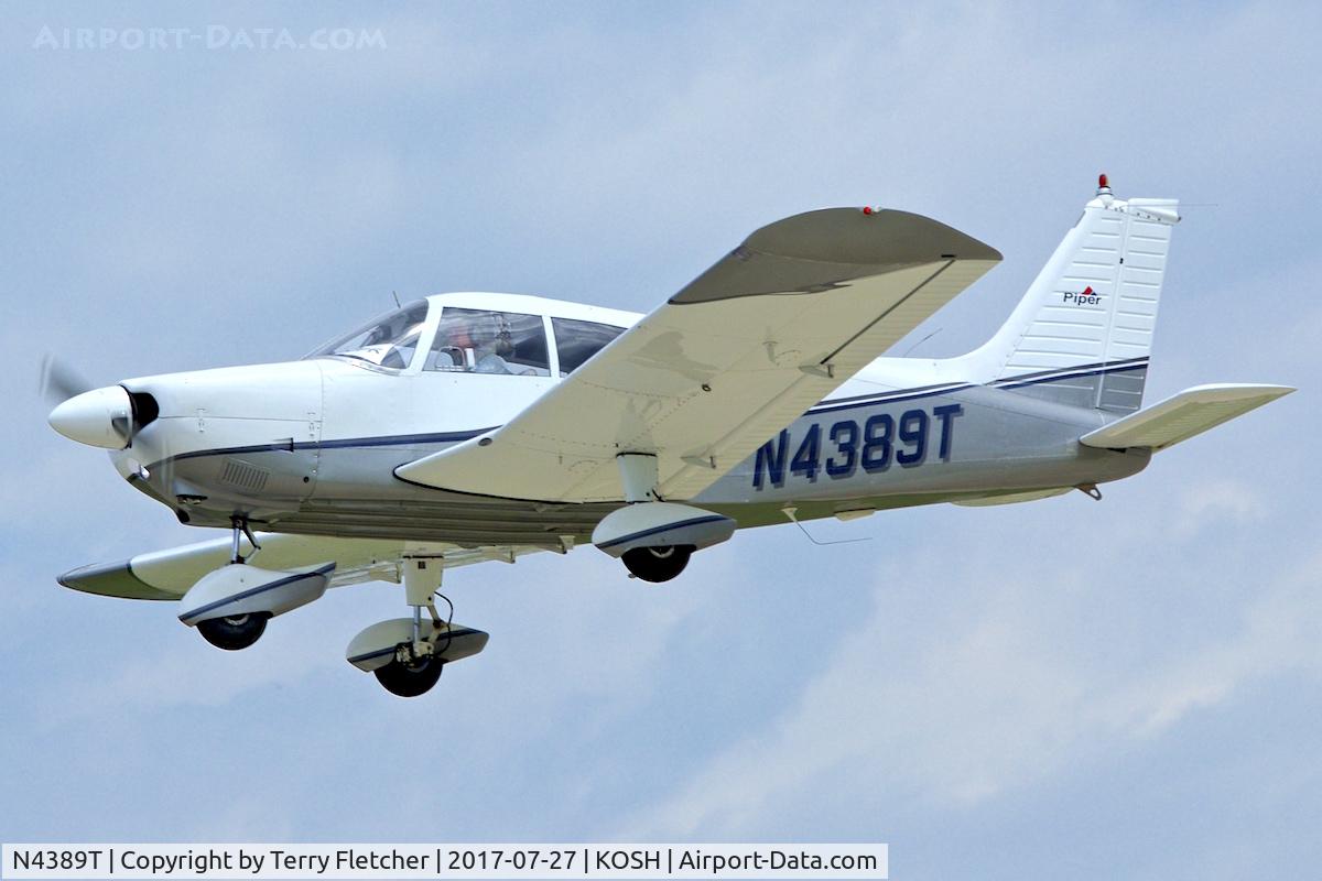 N4389T, 1972 Piper PA-28-180 Cherokee C/N 28-7205157, At 2017 EAA AirVenture at Oshkosh