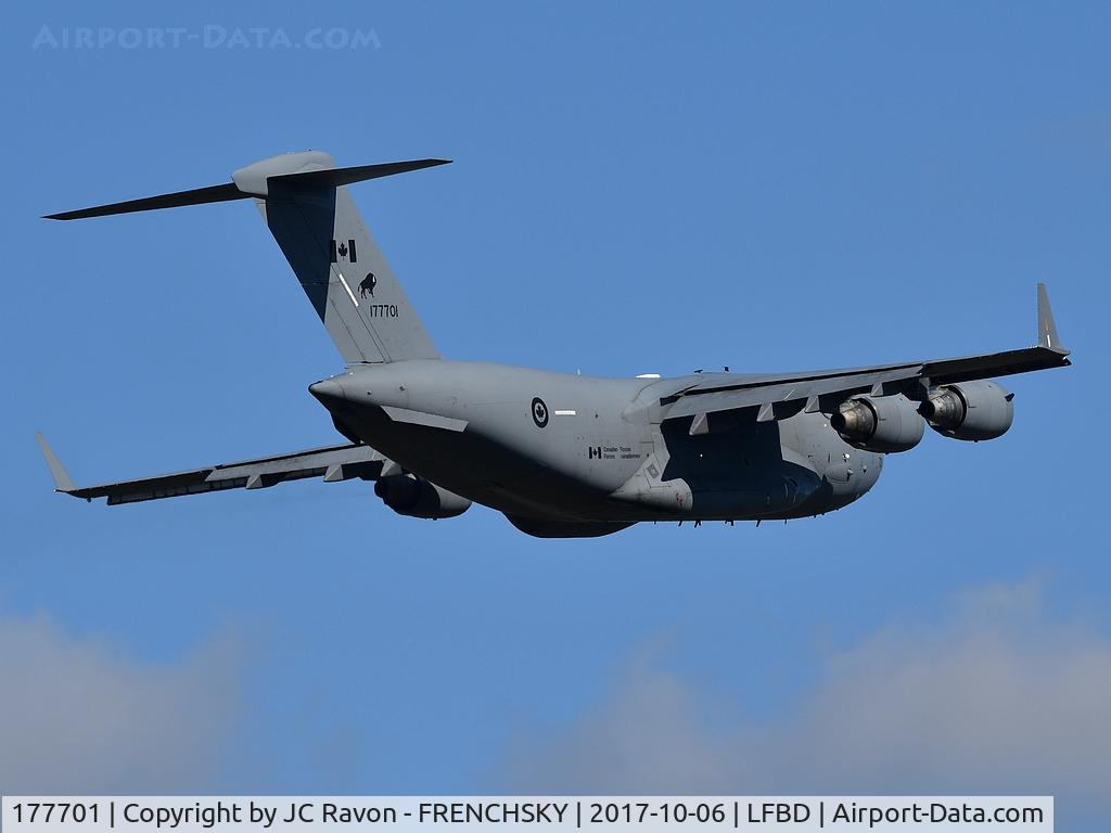 177701, 2007 Boeing CC-177-A (C-17) Globemaster III C/N 50178/F-177/CA-1, Canadian Royal Air Force take off runway 05