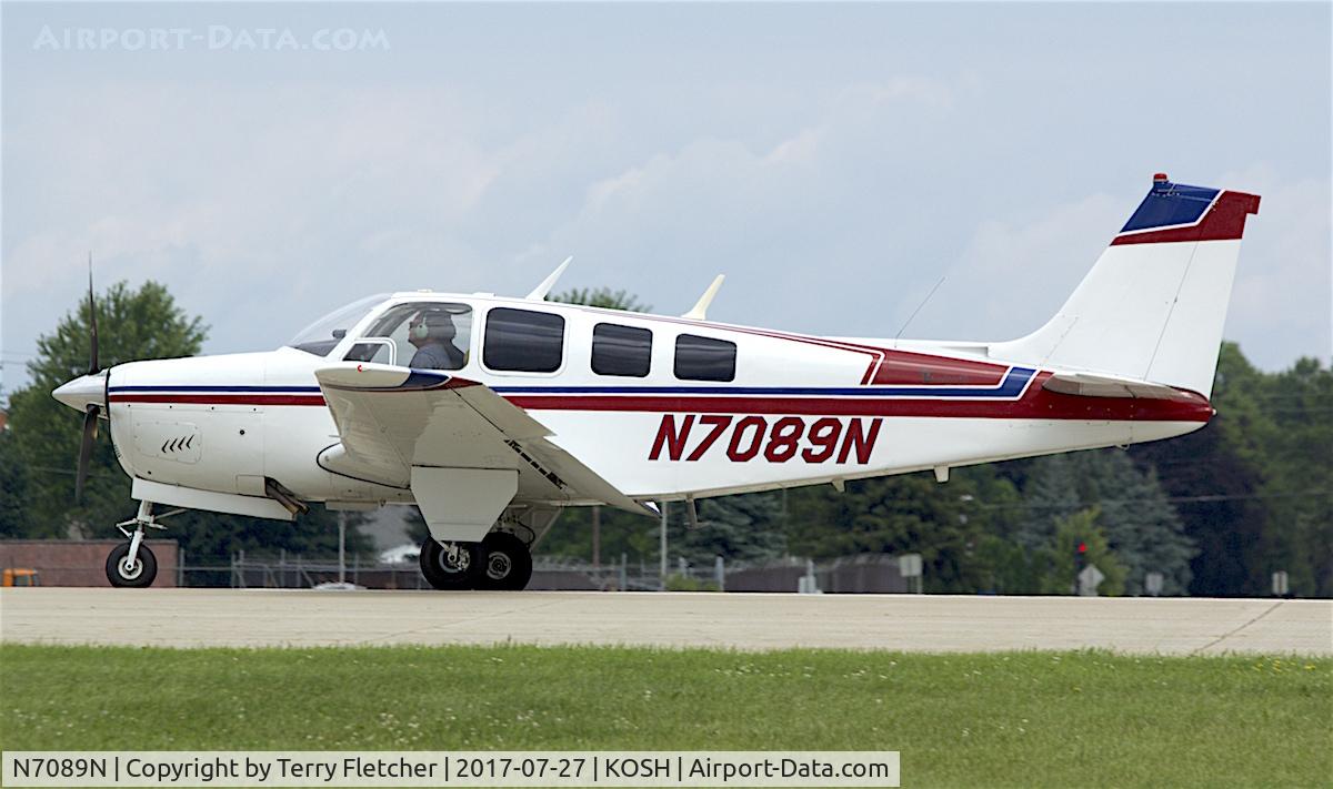 N7089N, 1968 Beech 36 Bonanza C/N E-14, At 2017 EAA AirVenture at Oshkosh