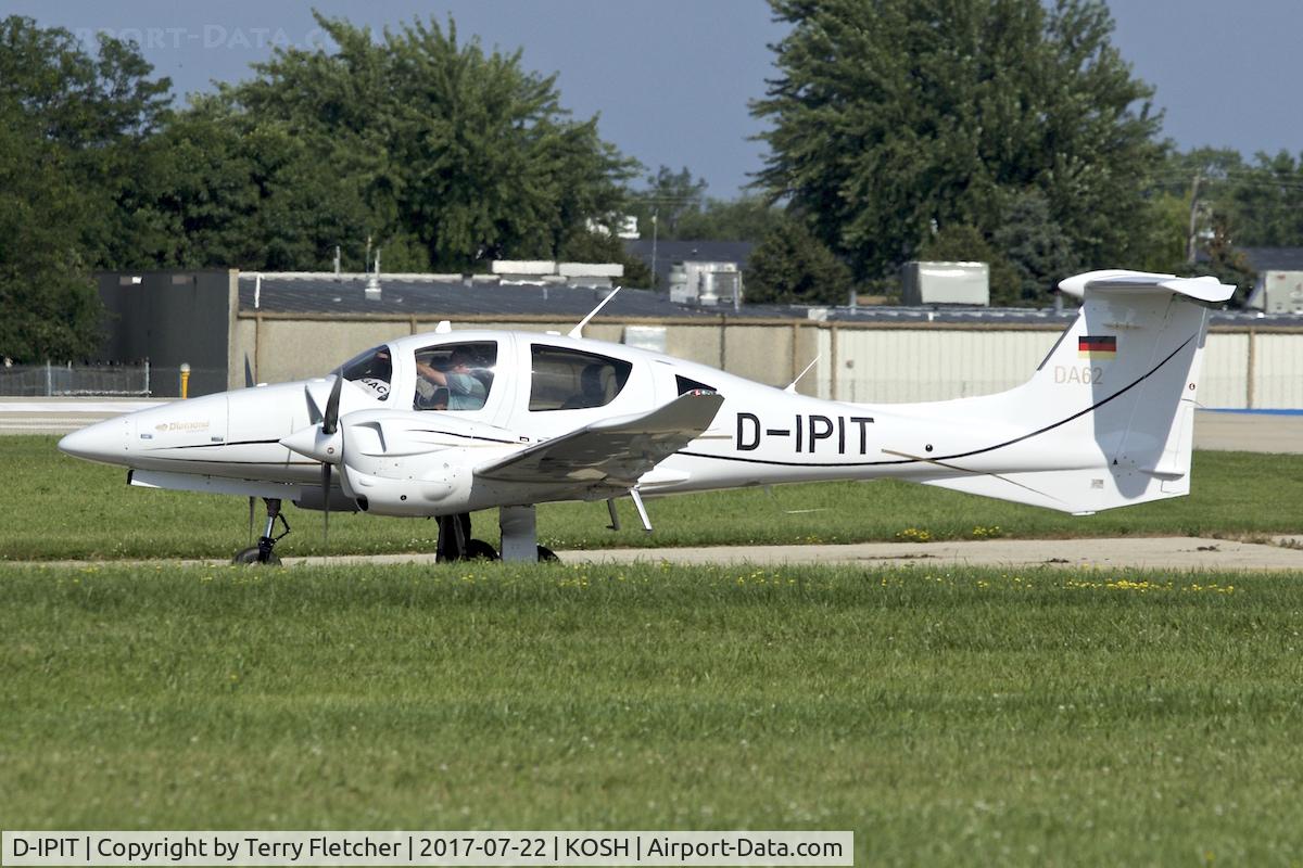 D-IPIT, 2016 Diamond DA-62 C/N 62.028, At 2017 EAA AirVenture at Oshkosh