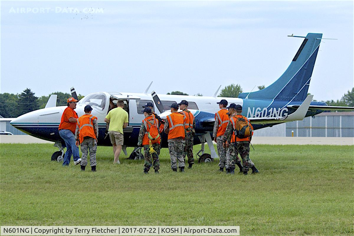 N601NG, 1980 Piper PA-60-601P Aerostar C/N 61P07908063402, Unfortunate to hit a spot of soft ground on exiting the runway - at 2017 EAA AirVenture at Oshkosh