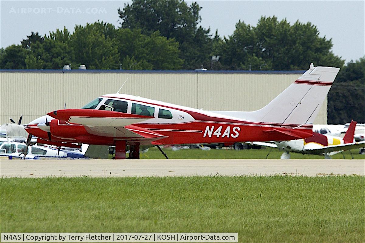 N4AS, 1964 Cessna 310I C/N 310I0094, At 2017 EAA AirVenture at Oshkosh