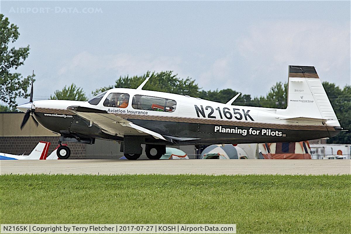 N2165K, 1999 Mooney M20M Bravo C/N 27-0259, At 2017 EAA AirVenture at Oshkosh
