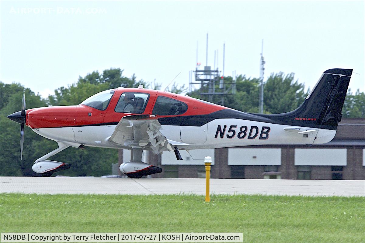N58DB, 2015 Cirrus SR-22T C/N 1180, At 2017 EAA AirVenture at Oshkosh