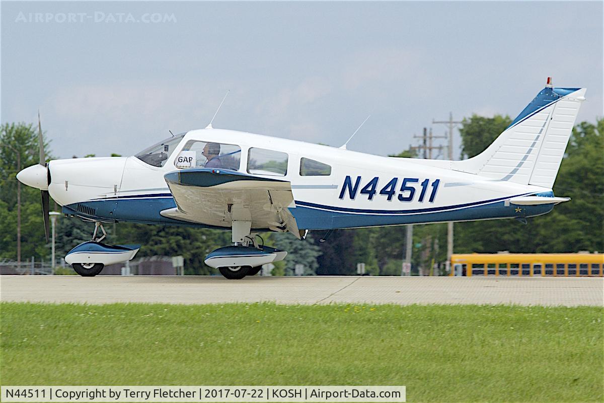 N44511, 1974 Piper PA-28-180 Cherokee C/N 28-7405252, At 2017 EAA AirVenture at Oshkosh
