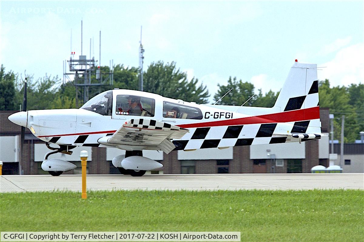 C-GFGI, 1976 American Aviation AA-5A Traveler C/N AA5A-0111, At 2017 EAA AirVenture at Oshkosh