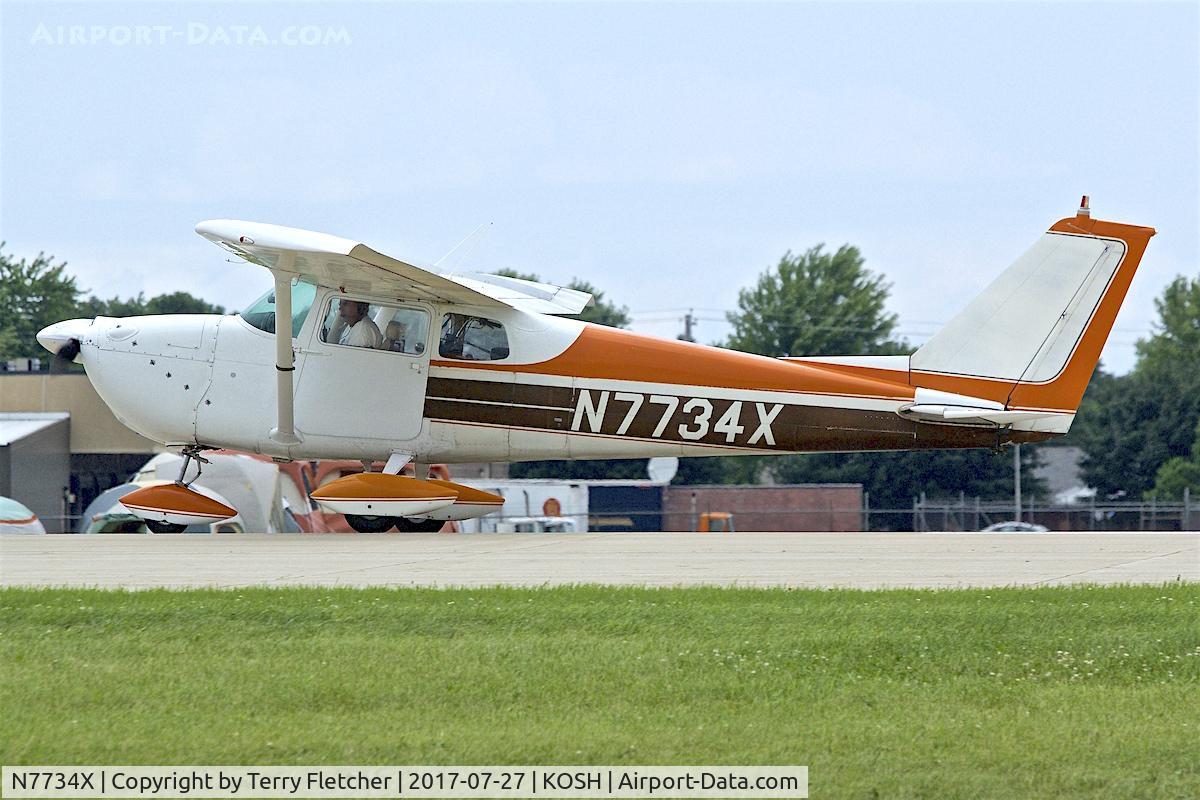 N7734X, 1961 Cessna 172B C/N 17248234, At 2017 EAA AirVenture at Oshkosh