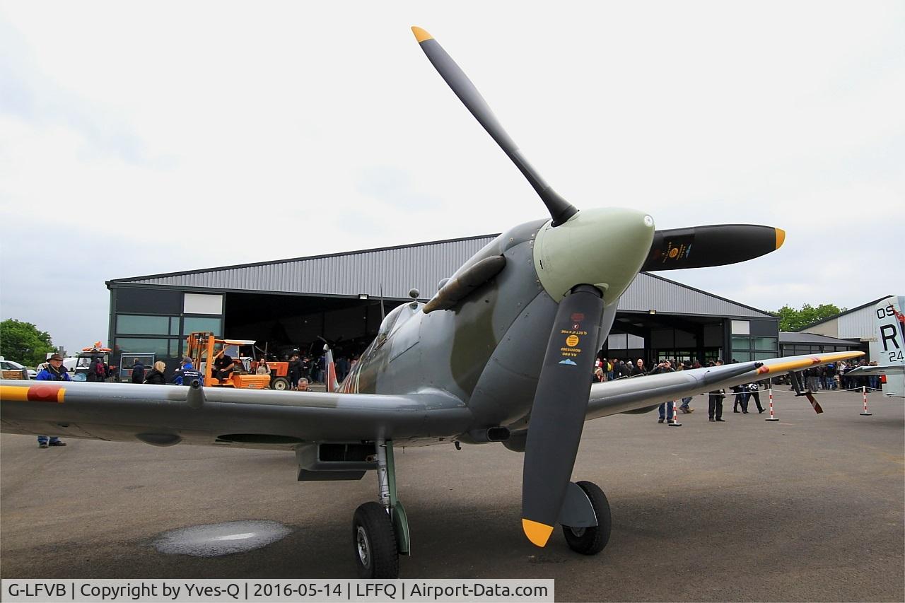 G-LFVB, 1942 Supermarine 349 Spitfire LF.Vb C/N CBAF.2403, Supermarine Spitfire MK-Vb, Static display, La Ferté-Alais (LFFQ) air show 2016